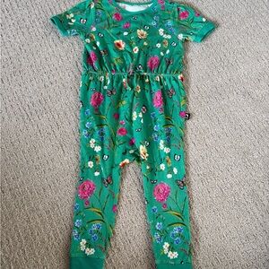 Floral Green Kids Bodysuit